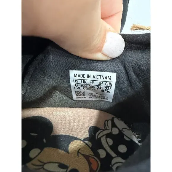 Adidas Minnie Mouse Running Shoes Disney Sneakers women sz 6Y W 7.5 - Picture 7 of 10